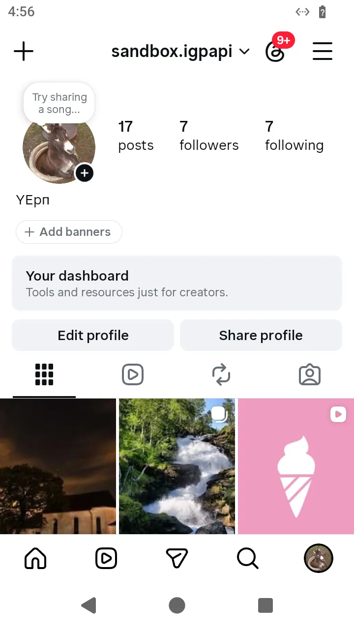 Your own profile